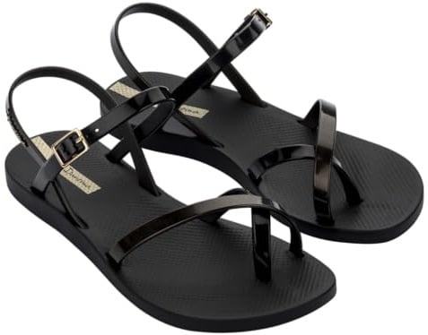 Ipanema Damen Fashion Sand Viii Fem Sandalen, schwarz Gold schwarz, 35 EU