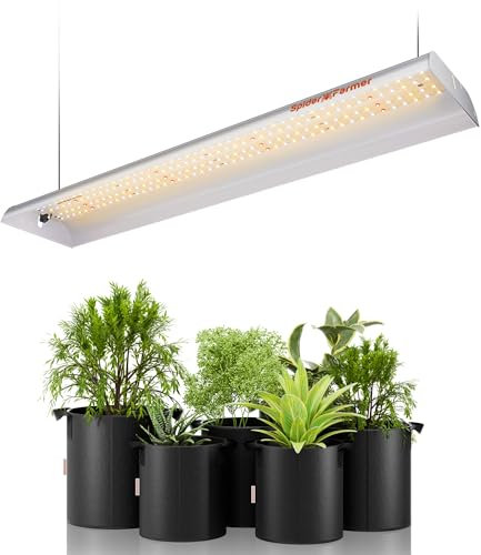 Spider Farmer Grow Light with Samsung Chips, Full Spectrum 3000K 5000K 660nm IR Grow Lights for Indoor Plants Veg and Flower (SF/US)