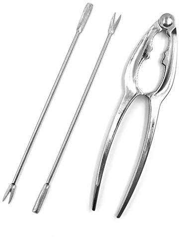 3 pezzi Cracker e strumenti: aragosta granchio gamba pesce set di strumenti in acciaio inox frutti di mare, noci Pecan Cracker accessori da cucina