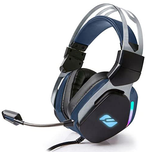 MUSE M-230 Gaming Headset | RGB, LED-Lichter | Over-Ear mit Mikrofon | Gaming Kopfhörer