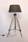 MaxxHome Lámpara de Pie Trípode Ajustable en Altura 65 x 65 x 99-143 cm Lámpara de Pie 40 W Madera Estilo Nórdico