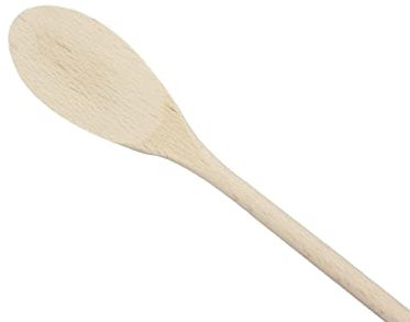 KO&CO Kochlöffel Set aus Unbehandeltem Buchenholz | 3 Ovale Löffel 30 cm | Handgefertigtes Holzbesteck | Küchenhelfer