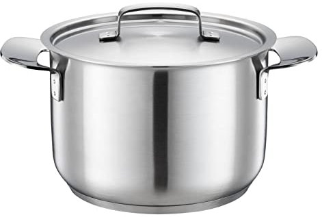 Fiskars Kasserolle, 3 l, Unbeschichtet, Für alle Kochfelder geeignet, Recycelter Edelstahl, All Steel, Silber, 1064751