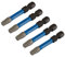 Draper Expert TX-STAR T30 5 -Piece Impact screwdriver Bits Set | S2 Steel 50mm 1/4 Inch Hex Drive Tools | 05656