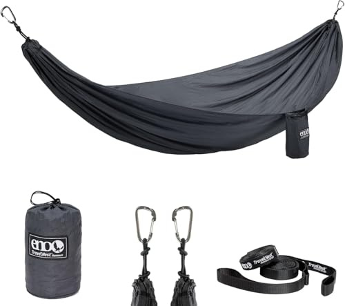 ENO TravelNest Hängematte und Gurte, Anthrazit