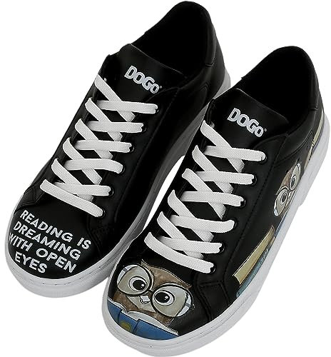 DOGO Vegane Damen Ace Sneakers - The Wise Owl 39