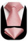 HISDERN Cravatta Rosa Uomo Elegante a Pois Cravatte e Fazzoletto da Matrimonio Set Cravatta e Pochette da Business
