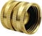 FUBESK Garden Hose Adapter,Two-way Female Female Connector Solid Brass Garden Hose Female-to-female Hose
