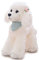 Heionia Hund Kuscheltier Teddy Plüschtier Mit Schal Kawaii Pudel Plüsch Stofftier Dog Geschenk für Kinder Mädchen (Weiß, 30CM)