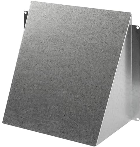 Repa Market 200 x 200 mm Entlüftungsabdeckung aus verzinktem Stahl - Ablufthaube mit Regenschutz - Entlüftungshaube für Innen- und Außenbereich, HVAC-Abluftkanal, Auspuffkappe