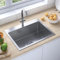 ARKEM Fregadero de Cocina Hecho a Mano Acero Inoxidable Mueble Pila Lavadero Fregadero Exterior Jardin