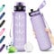 KollyKolla Gourde 1L, Gourde Sport, Étanche & Réutilisable, Bouteille d'eau avec Marqueur de Temps et Filtre, sans BPA, Water Bottle pour Enfant & Adulte, l'école, Cyclisme, Voyage, Camping