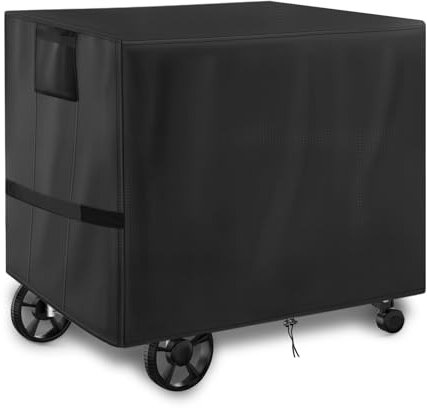 Pizza Oven Cart Table Cover, Outdoor Grill Table Cover for BBQMall Pizza Oven Cart, Universal Waterproof Patio BBQ Grill Cart Stand Cover, Prep Table Covers for Keter Unity-51 x 25 x 31 Inch