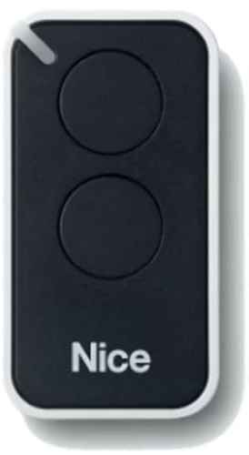 Emisor de Puerta miniaturizado 433Mhz 2Ch Nice Era Inti Black