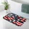 HJLUUFT Rutschfeste Badematte mit amerikanischer Flagge, Sterne, 50 x 80 cm, super saugfähig, schnell trocknende Kieselalgen-Bodenmatte