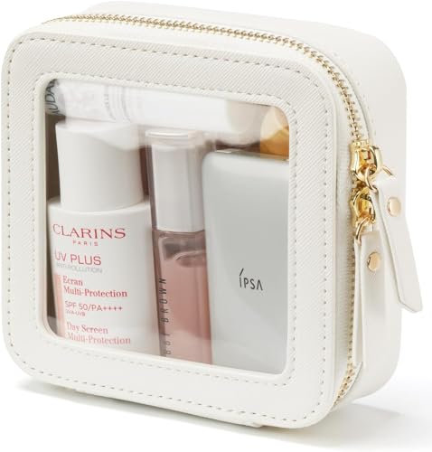 Kosmetiktasche Durchsichtige Tasche Transparente Kulturtasche Kulturbeutel Schminktasche Make Up Travel Klein Waschtasch Reise Beauty Case Schmink Bag ReisezubehöR Cosmetic Waschbeutel Toiletry