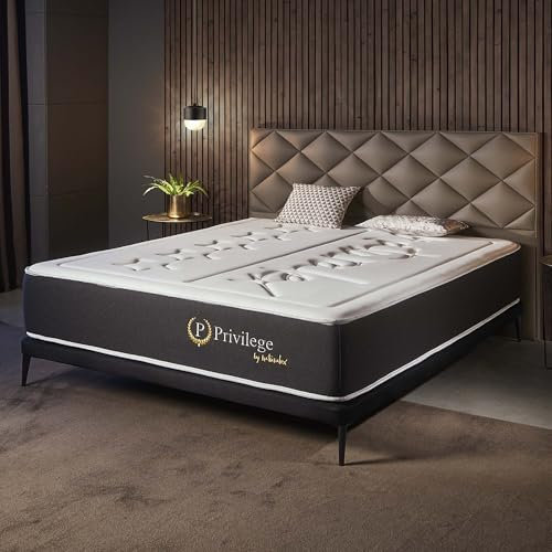 Naturalex - Colchón Premium Privilege 135x190 cm - Altura 30 cm - Espuma Viscoelástica AeraPur HQ & Blue Látex - 7 Zonas de Confort, Óptima Ventilación, Adaptable - Certificado Oeko-Tex