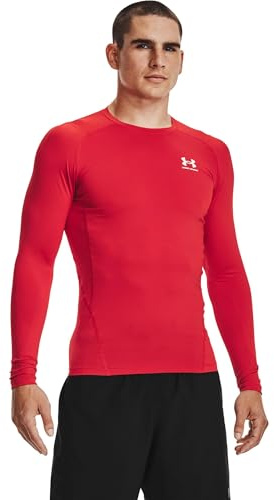 Under Armour Baselayer HG Comp Longlseeve Underwear Longseeve rotweiss, M-T Herren