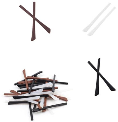 0XBIT 36 Pièces Silicone Housse de Protection pour Lunettes, 7cm Protege Branche Lunette, Silicone Couvre-Bras de Lunettes, Utilisés pour L'étude, Travail et Réparation Lunettes