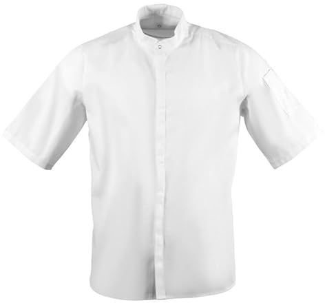 Southside Band Collar Jacket White - Size S