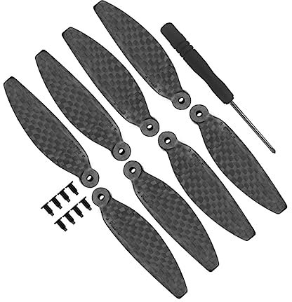 PHENOFICE Propeller Für Mini Quadcopter Aus Kohlefaser-material Ersatzpropeller Mit Montagewerkzeugen (2 Paar)