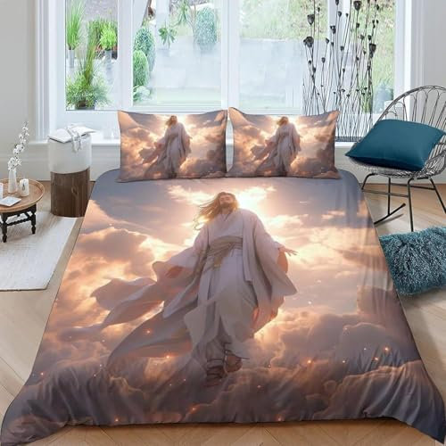 3D Bettbezug 100% Mikrofaser Retro-Charaktere 135X200 cm 3-Teilig Bettwäsche-Sets Enthält 2 Kissen Geeignet Für Kinder Und Erwachsene - Bequem Und Weich Anti-Allergie Pflegeleicht -158G934A574