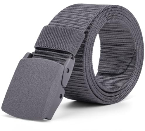 Justay Comf Gürtel Herren Nylon Canvas Belt für Herren,Gürtel Stufenlos Verstellbarer Stoffgürtel Geschenke