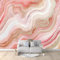 Papier Peint Mural Salon Marbre Rose 200x140 cm Papier Peint Panoramique Intissé Moderne, Décoration Murale Poster Tableaux Muraux Imprimé 3D Tapisserie Photo