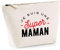 Trousse Super Maman | Pochette Toilette Maquillage | Idée Cadeau Petite Amie Copine Maman Noël Anniversaire Fête des Mères
