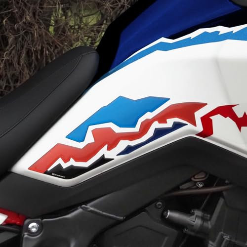 Resin Bike Adesivi Moto Compatibile con Honda CRF1100L Africa Twin 1100 2024-2025. Protezioni Laterali Serbatoio Grip da Urti e Graffi. Adesivi Resinati con Effetto 3D Made in Italy