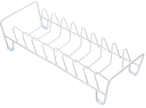 iplusmile Scolapiatti Compatto in Inossidabile Rack per Asciugatura Piatti e Ciotole Design per Cucina e Ristoranti Facile da e Multi Colore Bianco
