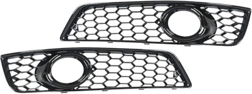 KLUEES Nebelscheinwerfer Blende Kompatibel FüR Audi A3 8P 2009 2010 2011,Front Lower Bumper Nebelscheinwerfer KüHlergrill Trim Chromabdeckung Trim-ZubehöR
