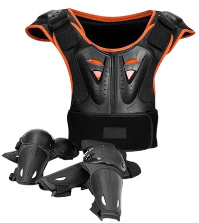 Dickly Kinder-Dirt-Bike-Ausrüstung, Motocross-Ausrüstung, Brustschutz, Motorrad-Schutzausrüstung für Skateboarding, Motorrad, Kleinkinder