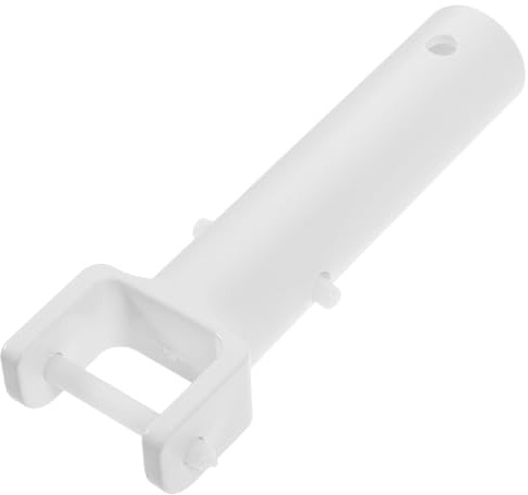 Veemoon Poignée D’aspirateur de Piscine Installation Facile Manche Telescopique Piscine, Pièce de Rechange en Plastique Blanc Compatible Diverses Marques