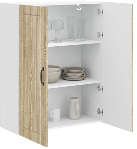 vidaXL Wandschrank Lucca Sonoma-Eiche 80 x 31 x 100 cm Holzwerkstoff