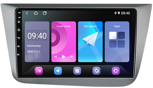 Touch screen da 9 pollici Carplay Car Android 16 Autoradio per Seat Altea 2004-2015 con Wireless Carplay Android Auto Backup Camera Navigazione GPS(W9-8 Core 4G+Wifi 6+128GB)