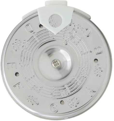 GALPADA Silberner 13 loch Tonhöhenwähler aus Abs und Eisen Mundgeblasenes Rundes Stimmgerät für Musiker mit Einfacher Ton und Tonhöhenanpassung