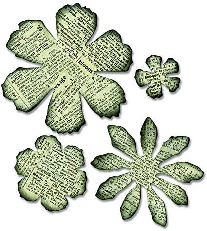 Sizzix Bigz Stanze Tattered Florals von Tim Holtz, Mehrfarbig