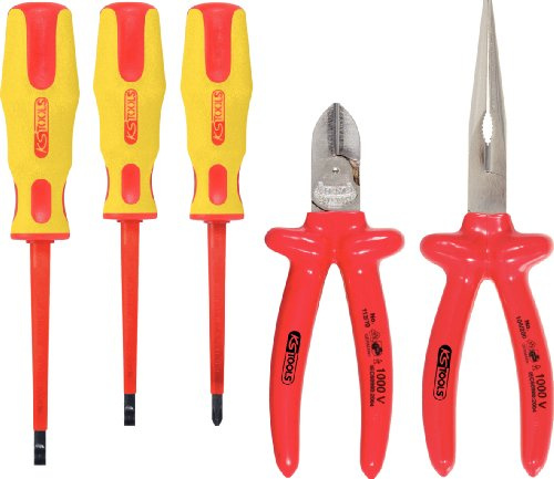 KS Tools 117.1770 ERGOTORQUE VDE Zangen- und Schraubendreher-Satz, 5-tlg. Variante 2