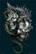 Gothic - Dual Skulls - Fantasy Poster Zeichnung Gothic - Grösse 61x91,5 cm + 2 St Posterleisten Kunststoff 62 cm transparent