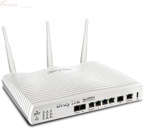 Draytek V2830VN - Vigor2830Vn ADSL2/2+ 802.11n Firewall Router with 2 VOIP Ports
