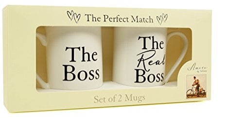 the Boss and the Real Boss Bone China Mugs Wedding