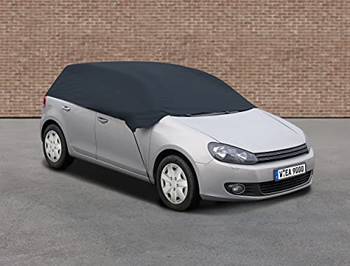 APA 38516 Halbgarage Auto L, Autoabdeckung, Autoplane, Polyester, witterungsbeständig, blau