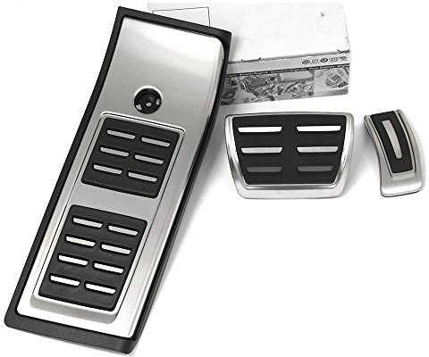 Audi 80B064205A Edelstahl DSG Pedalkappen Fußstütze Interieur Automatikgetriebe