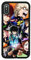 phpkim88 My Hero Academia Anime Manga Comic Theme Case for iPhone X, iPhone Xs Comic TPU Silicone Gel Edge + PC Bumper Case Skin Protective Printed Phone Full Protection Cover Black