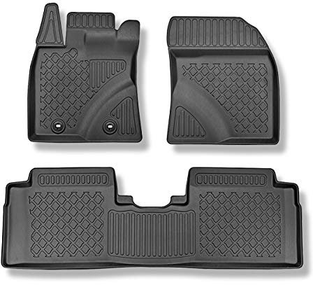 Mossa - TPE Fußmatten Auto kompatibel mit Toyota Avensis III Kombi (01.2009-2023) - schwarz Automatten Autoteppiche - G