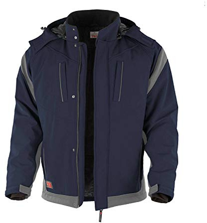 Qualitex - Softshelljacke PRO - Hochwertige, 2-farbige Jacken für den Winter, passend zur PRO Kollektion. Zahlreiche Taschen und Abnehmbare Kapuzen.