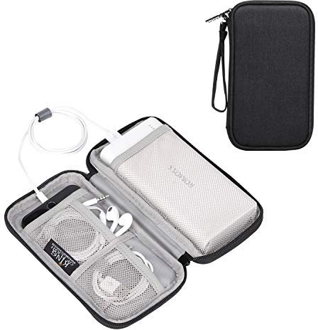 KING OF FLASH Power Bank Case Compatible for Anker/Aukey Portable Battery Charger Carrying Bag Travel Organizer Pouch for Mobile Phone Cables Earphones, SSD External HDD Hard Drive Accessories