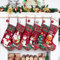 Beyond Your Thoughts Nikolausstrumpf Weihnachtsstrumpf zum Befüllen & Aufhängen, Nikolaussocke Weihnachtsdekoration für Kamin, Weihnachtsbaum, Wand, Treppe,Rot, 6er Set