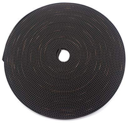 3D-Druck GT2-Zahnriemen, TUZUK 10 Meter (32,8 Fuß) GT2-Zahnriemen 2 mm Abstand 6 mm Breite Gummifaserglas Passend für RepRap Prusa Mendel Rostock CR-10 Ender 3 3D-Drucker - Schwarz